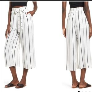 Leith tie high rise cropped pants